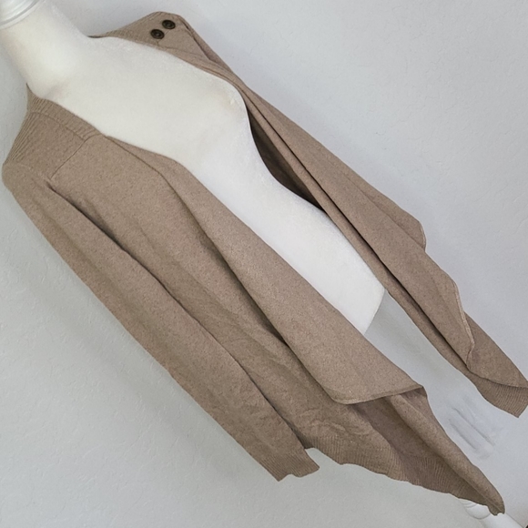 NWT LAmade tan cardigan XS silk & cashmere - Picture 8 of 9